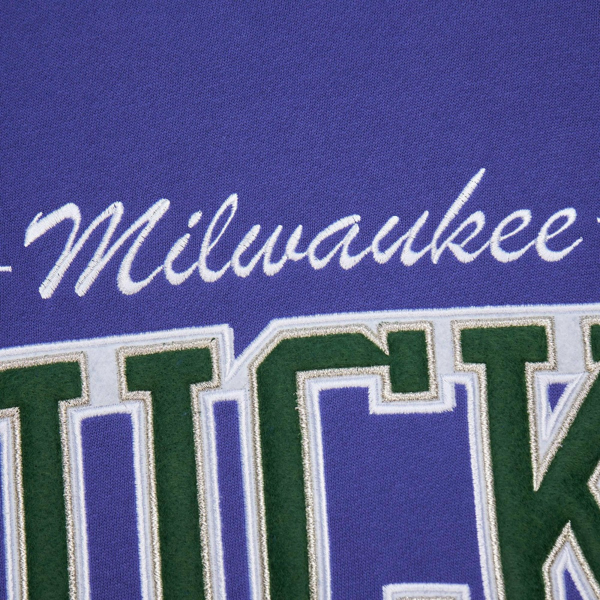 Milwaukee Bucks Hardwood Classics There & Back 2.0 Vintage Pullover Sweatshirt New