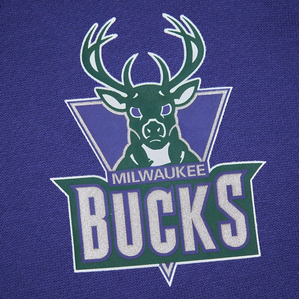 Milwaukee Bucks Hardwood Classics There & Back 2.0 Vintage Pullover Sweatshirt New