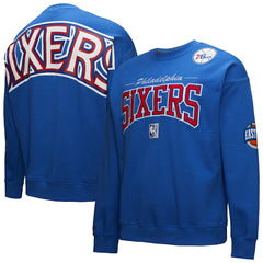 Philadelphia 76ers Hardwood Classics There & Back 2.0 Vintage Pullover Sweatshirt Discount