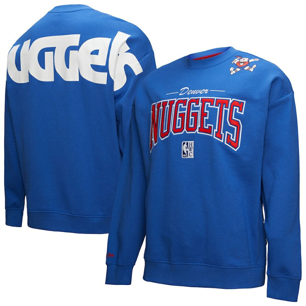 Denver Nuggets Hardwood Classics There & Back 2.0 Vintage Pullover Sweatshirt sale On Sale
