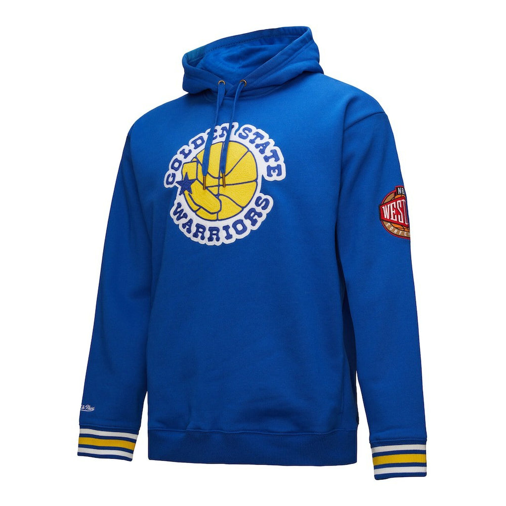Golden State Warriors Chainstitch Applique Vintage Heavyweight Pullover Hoodie sale Outlet