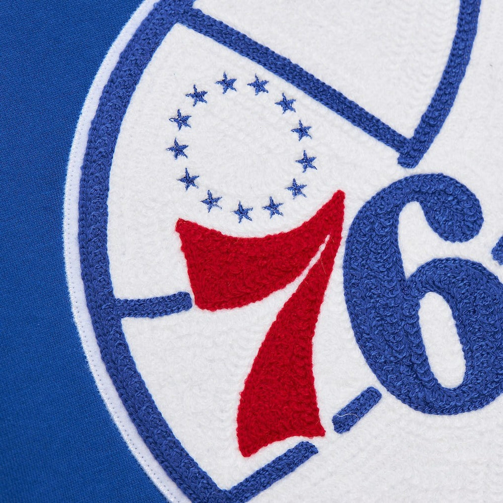 Philadelphia 76ers Chainstitch Applique Vintage Heavyweight Pullover Hoodie Online
