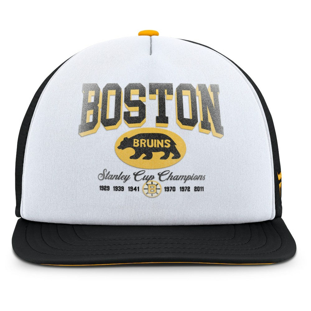Boston Bruins Fanatics Decades Collection Foam Front Snapback Hat Discount
