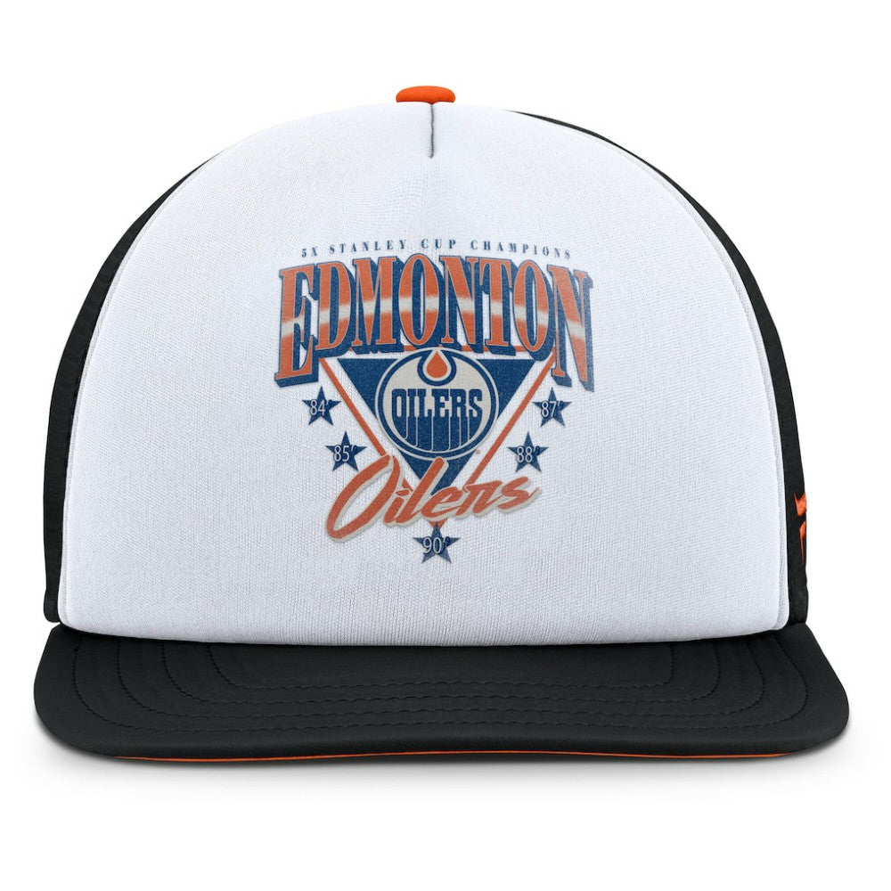 Edmonton Oilers Fanatics Decades Collection Foam Front Snapback Hat Online