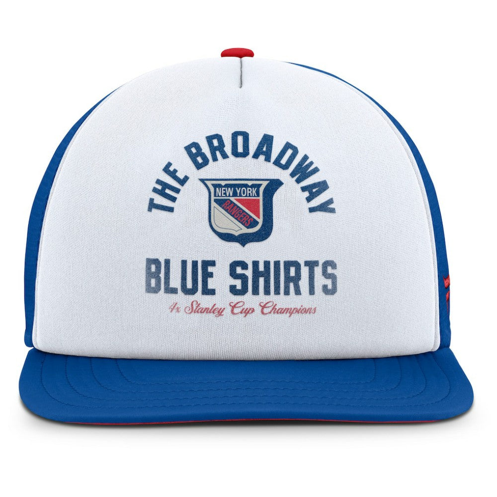New York Rangers Fanatics Decades Collection Foam Front Snapback Hat Sale