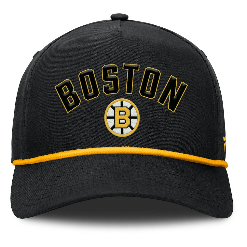 Boston Bruins Fanatics Decades Collection A-Frame Rope Adjustable Hat On Sale