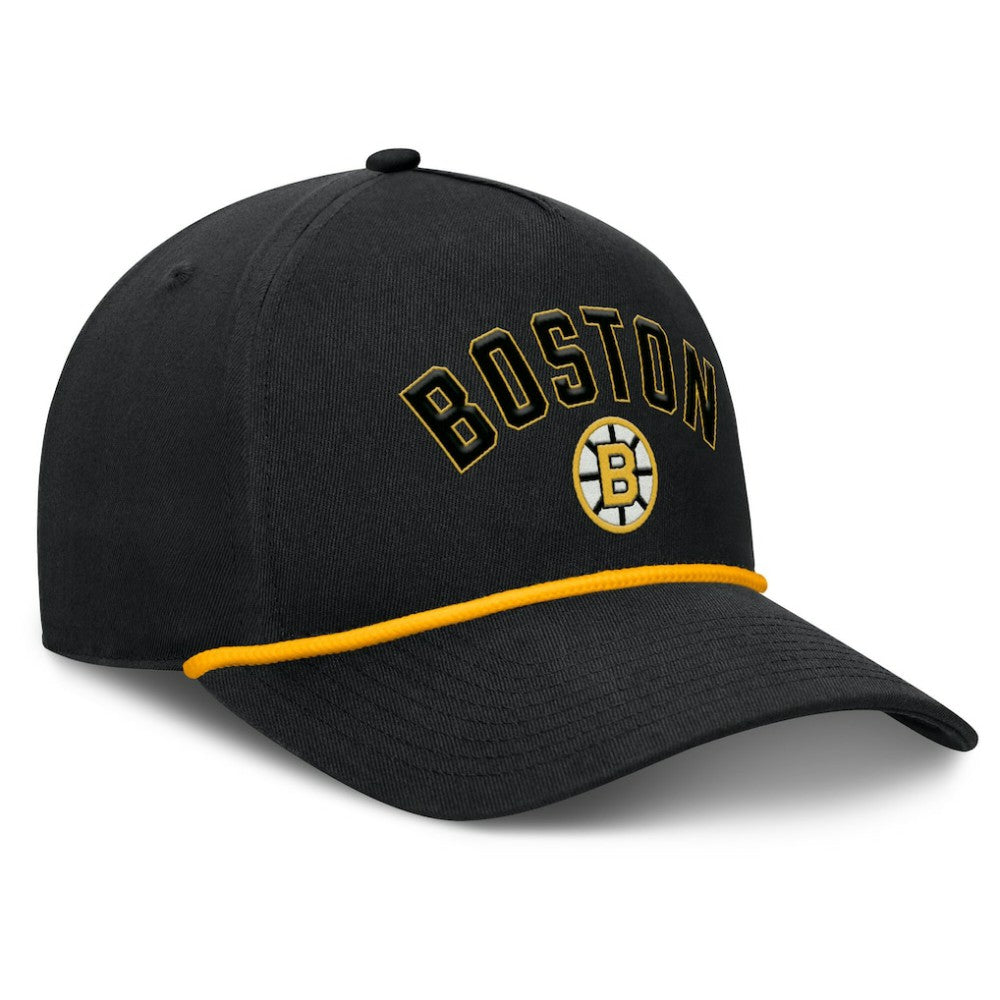 Boston Bruins Fanatics Decades Collection A-Frame Rope Adjustable Hat On Sale