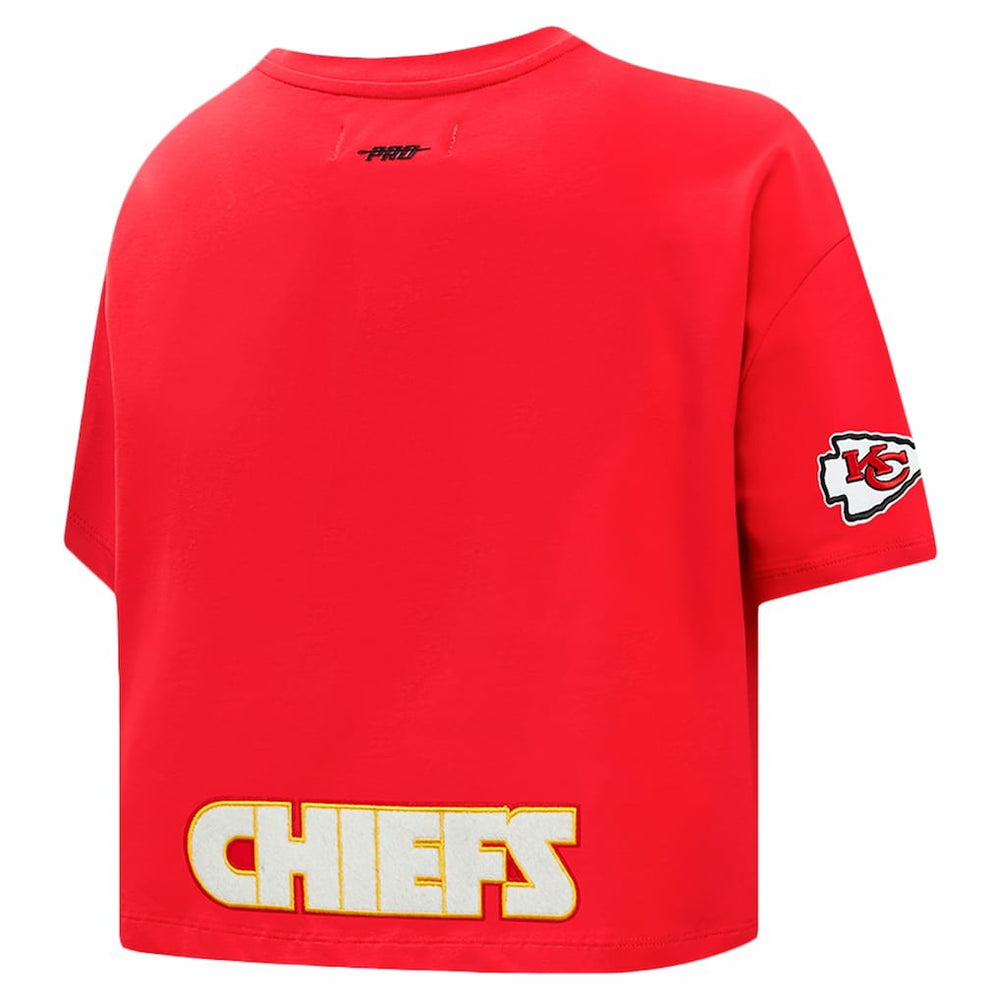 Kansas City Chiefs  Travis Kelce  Pro Standard Women's Player Name & Number Cropped Boxy T-Shirt