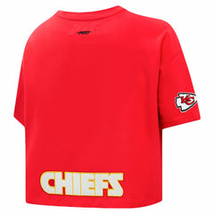 Kansas City Chiefs  Travis Kelce  Pro Standard Women's Player Name & Number Cropped Boxy T-Shirt