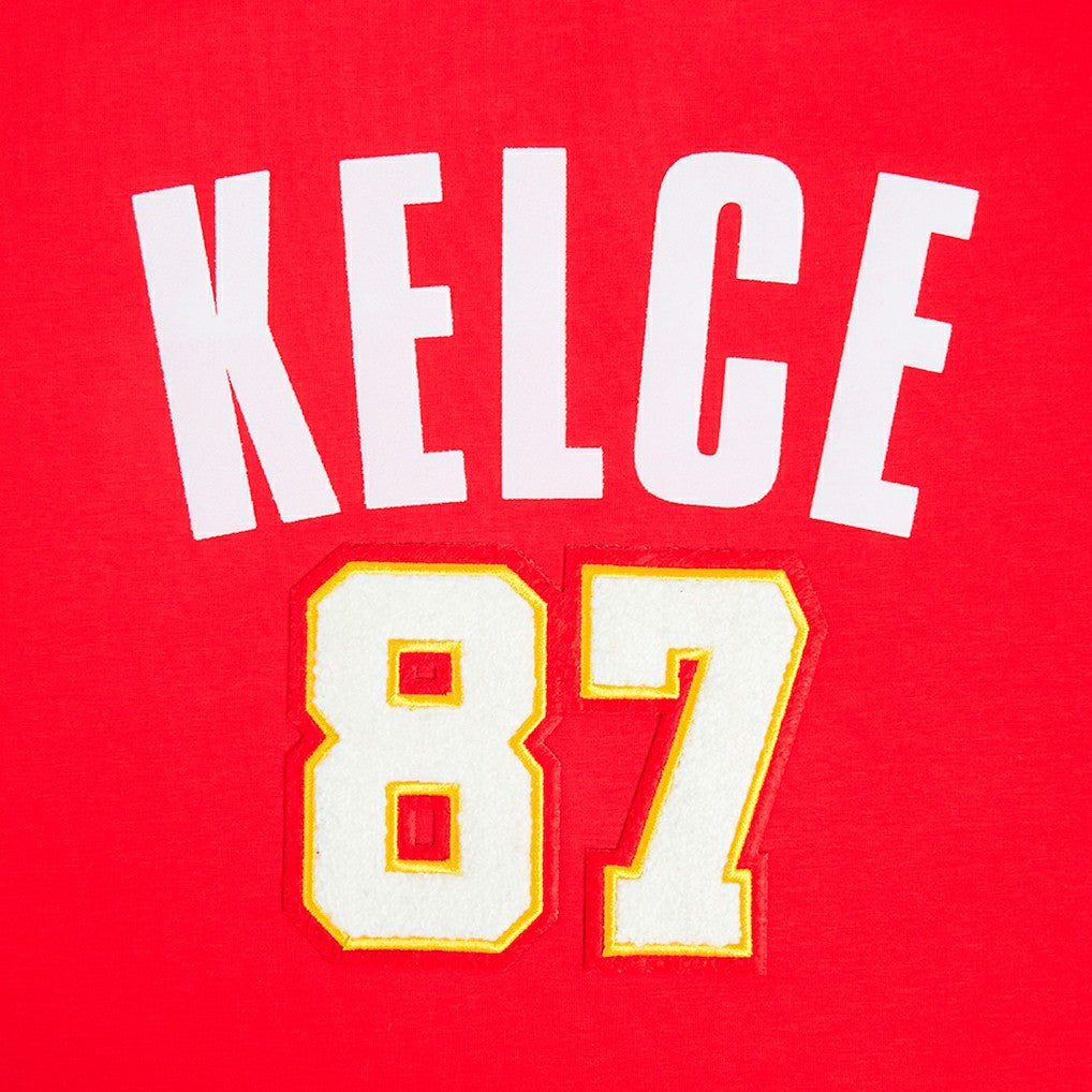 Kansas City Chiefs  Travis Kelce  Pro Standard Women's Player Name & Number Cropped Boxy T-Shirt