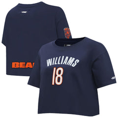 Chicago Bears  Caleb Williams  Pro Standard Women's Player Name & Number Cropped Boxy T-Shirt