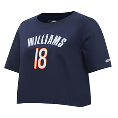 Chicago Bears  Caleb Williams  Pro Standard Women's Player Name & Number Cropped Boxy T-Shirt