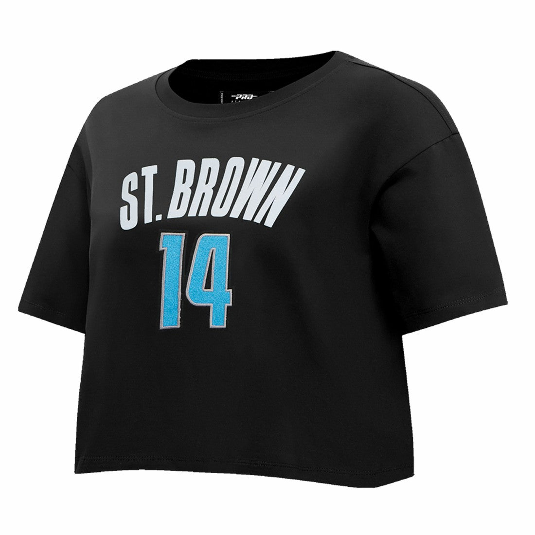 Detroit Lions  Amon-Ra St. Brown  Pro Standard Women's Player Name & Number Cropped Boxy T-Shirt