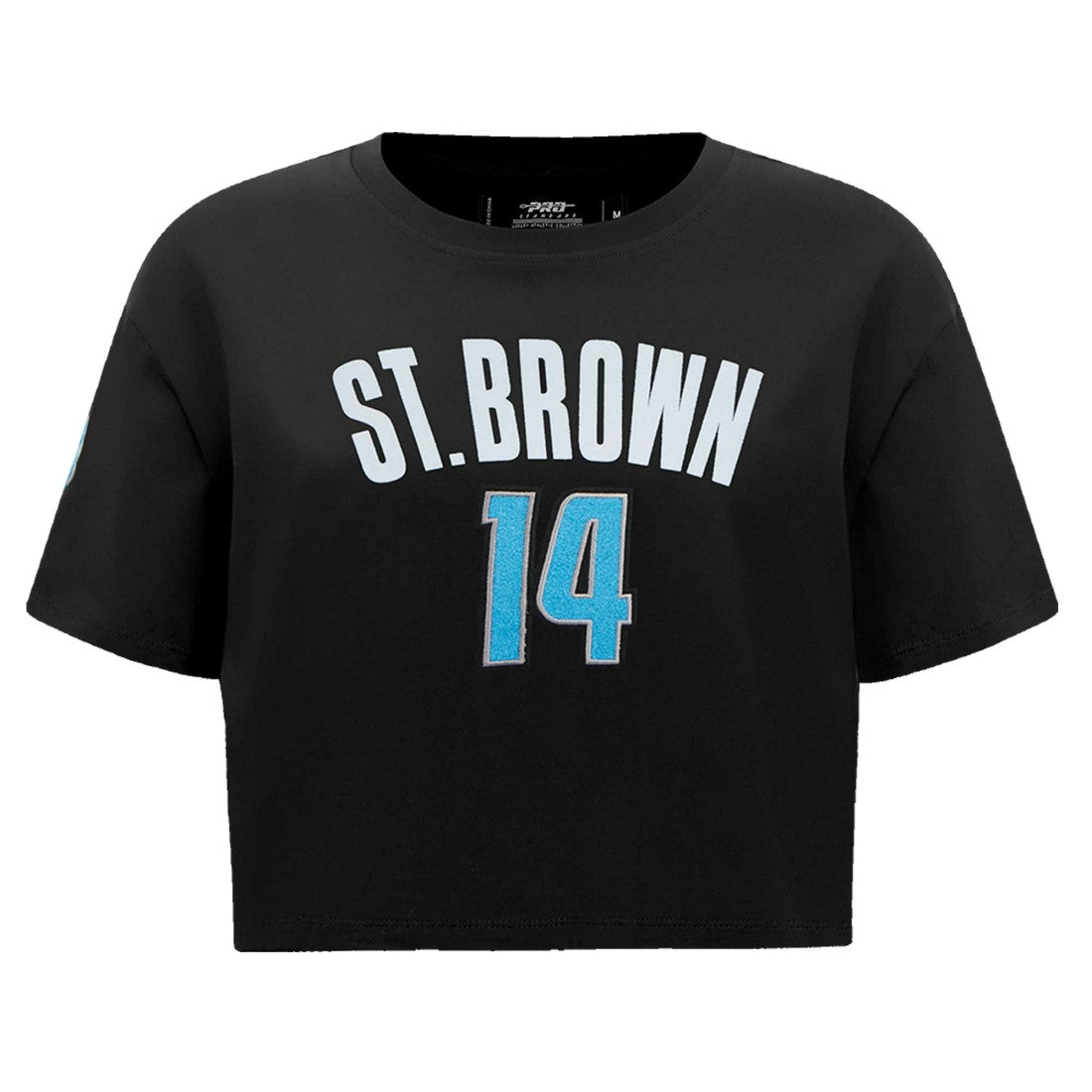 Detroit Lions  Amon-Ra St. Brown  Pro Standard Women's Player Name & Number Cropped Boxy T-Shirt