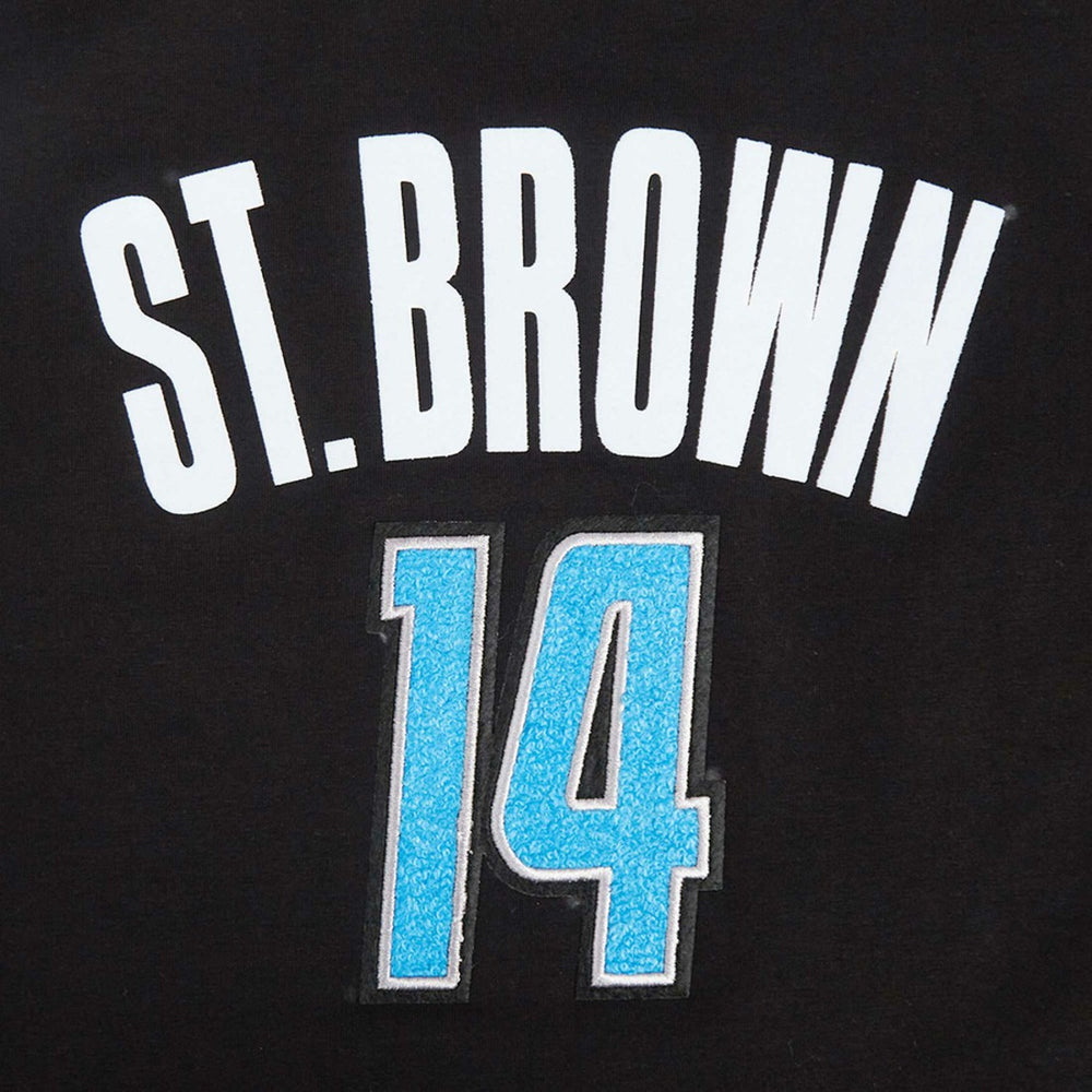 Detroit Lions  Amon-Ra St. Brown  Pro Standard Women's Player Name & Number Cropped Boxy T-Shirt