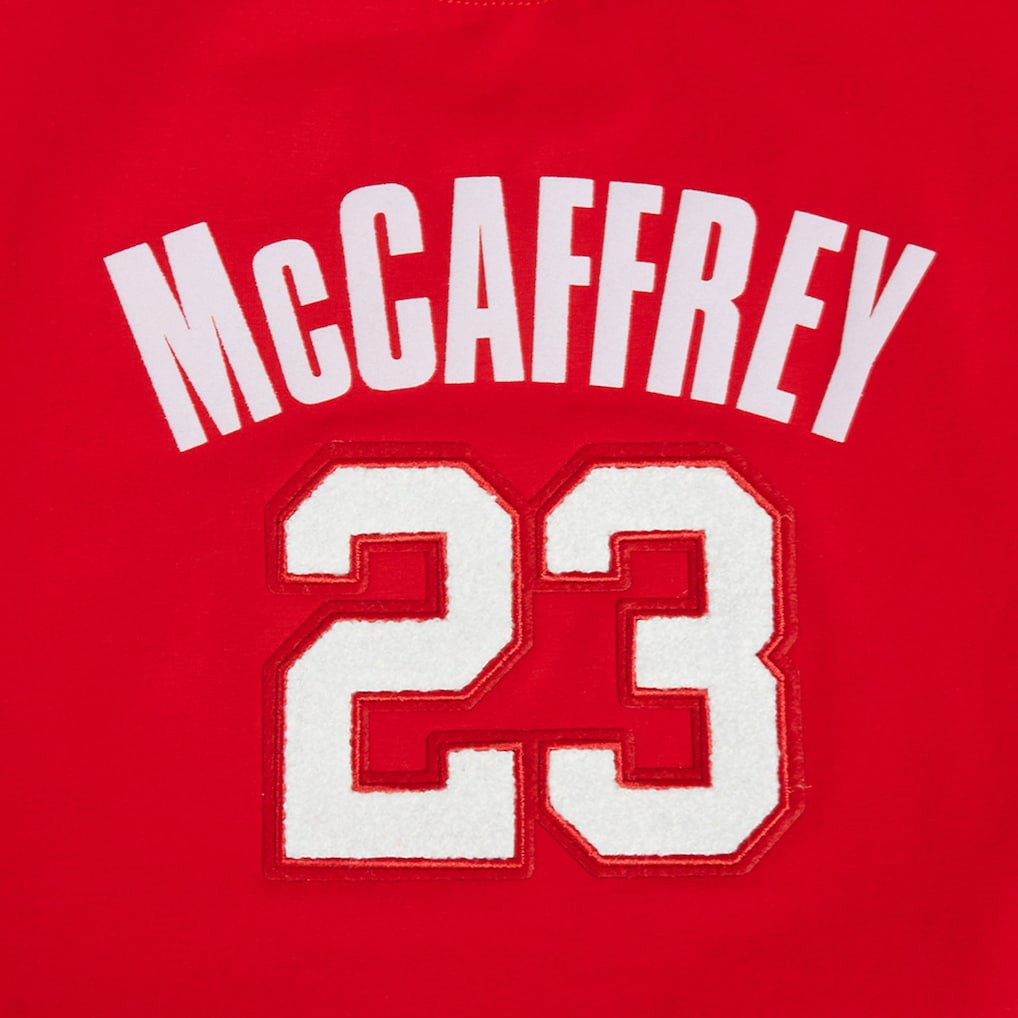 San Francisco 49ers  Christian McCaffrey  Pro Standard Women's Player Name & Number Cropped Boxy T-Shirt