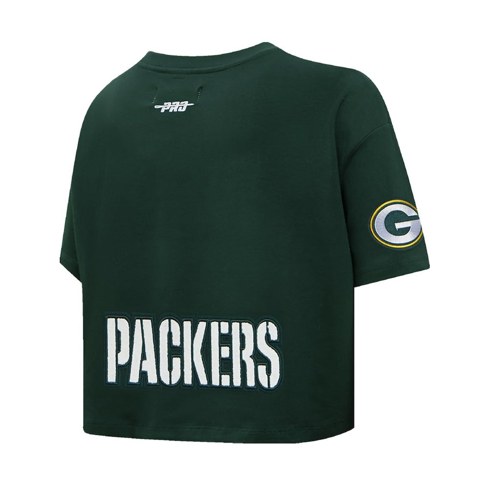 Green Bay Packers  Jordan Love  Pro Standard Women's Player Name & Number Cropped Boxy T-Shirt