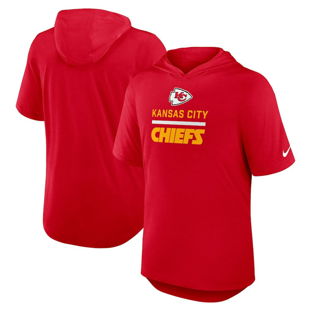 Kansas City Chiefs Nike Lockup Tri-Blend Hoodie T-Shirt