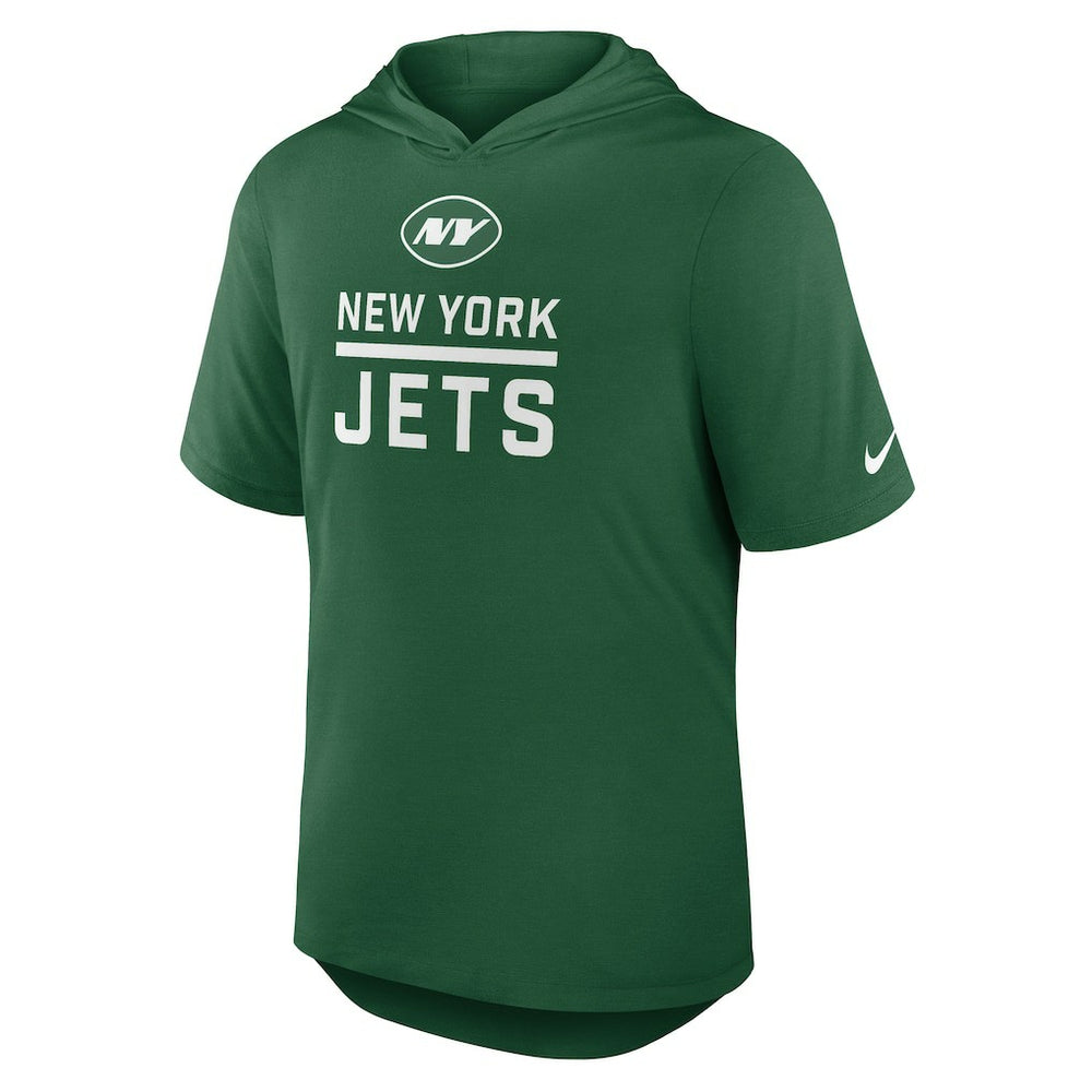 New York Jets Nike Lockup Tri-Blend Hoodie T-Shirt