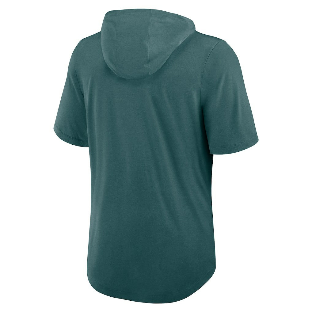 Philadelphia Eagles Nike Lockup Tri-Blend Hoodie T-Shirt