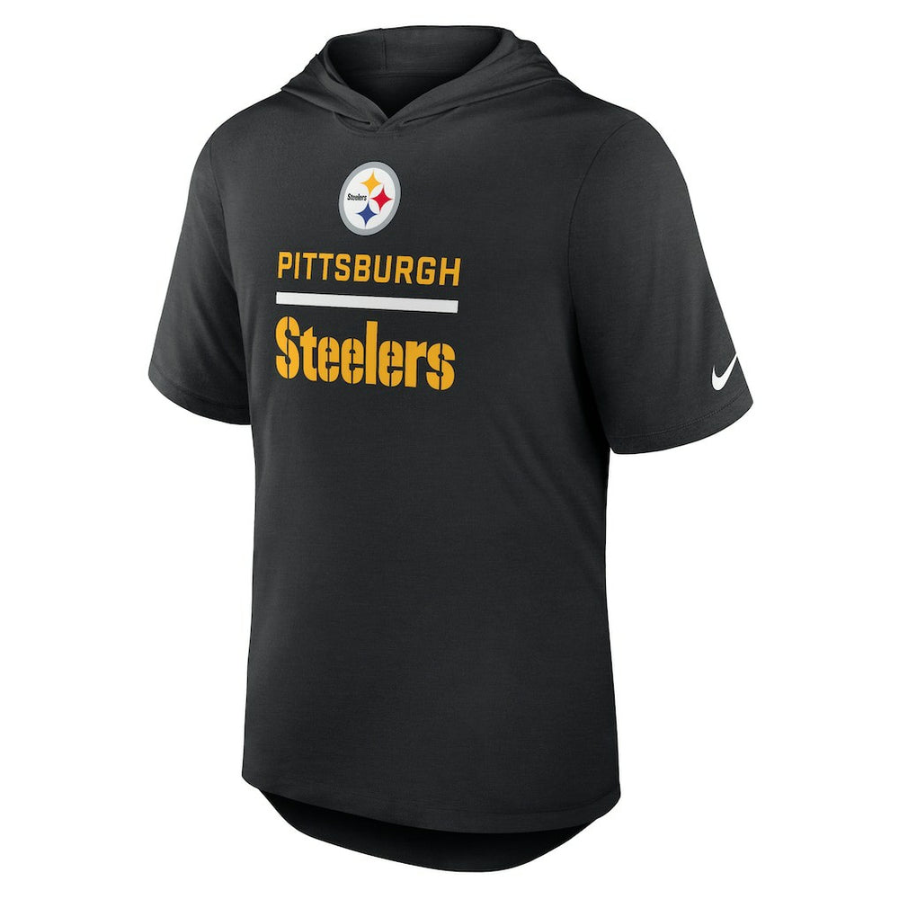 Pittsburgh Steelers Nike Lockup Tri-Blend Hoodie T-Shirt