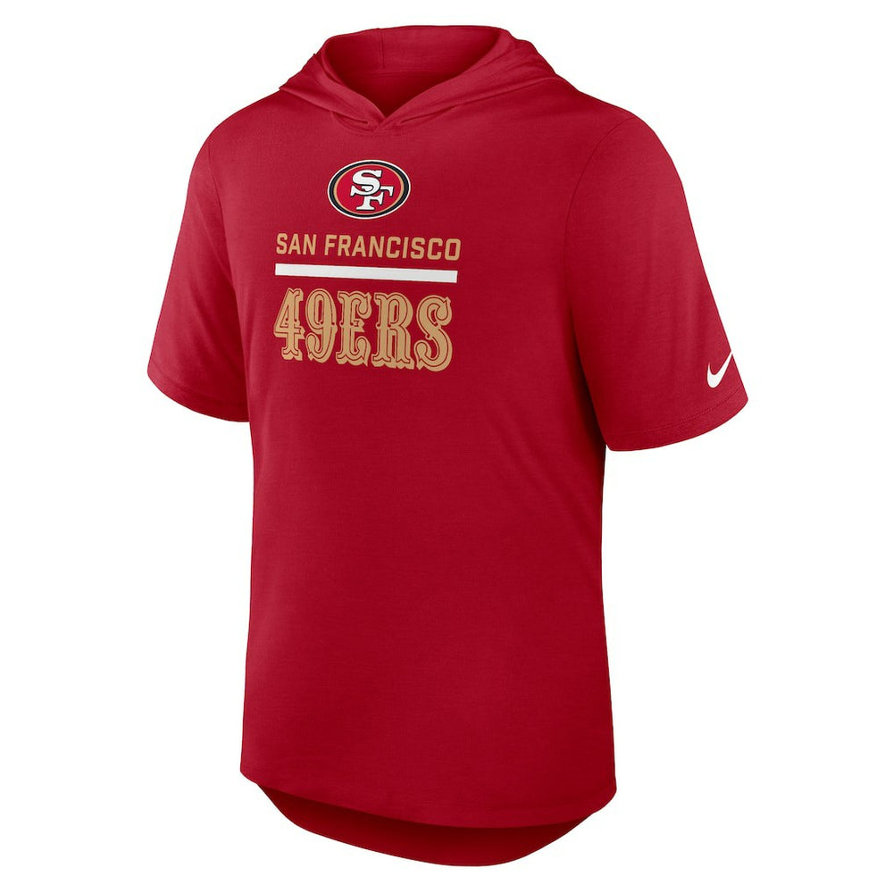 San Francisco 49ers Nike Lockup Tri-Blend Hoodie T-Shirt