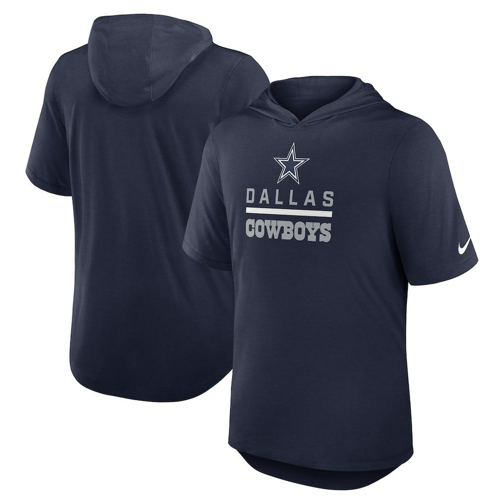 Dallas Cowboys Nike Lockup Tri-Blend Hoodie T-Shirt
