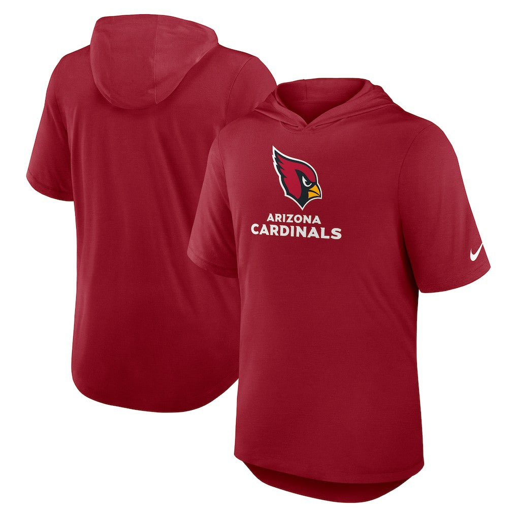Arizona Cardinals Nike Lockup Tri-Blend Hoodie T-Shirt