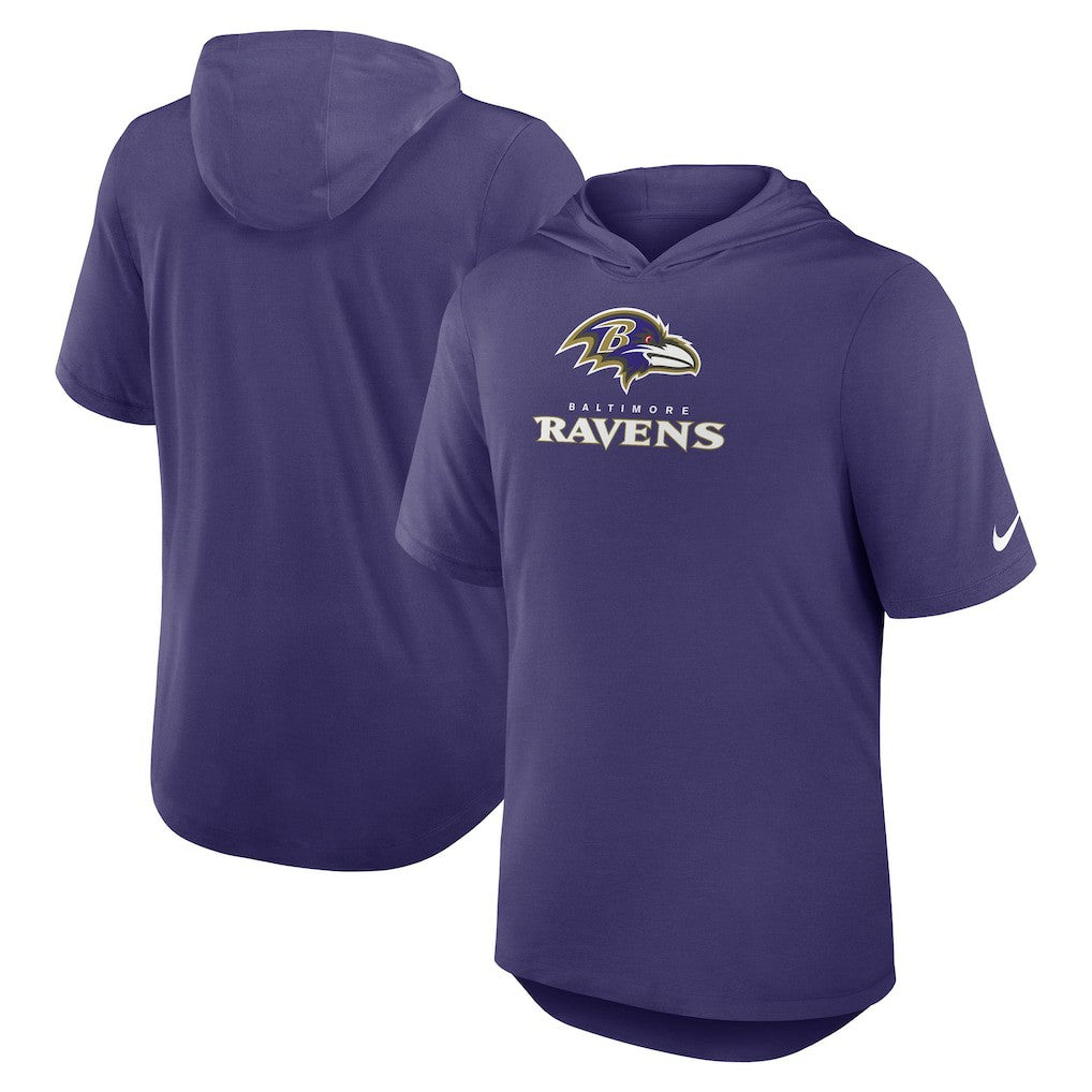 Baltimore Ravens Nike Lockup Tri-Blend Hoodie T-Shirt