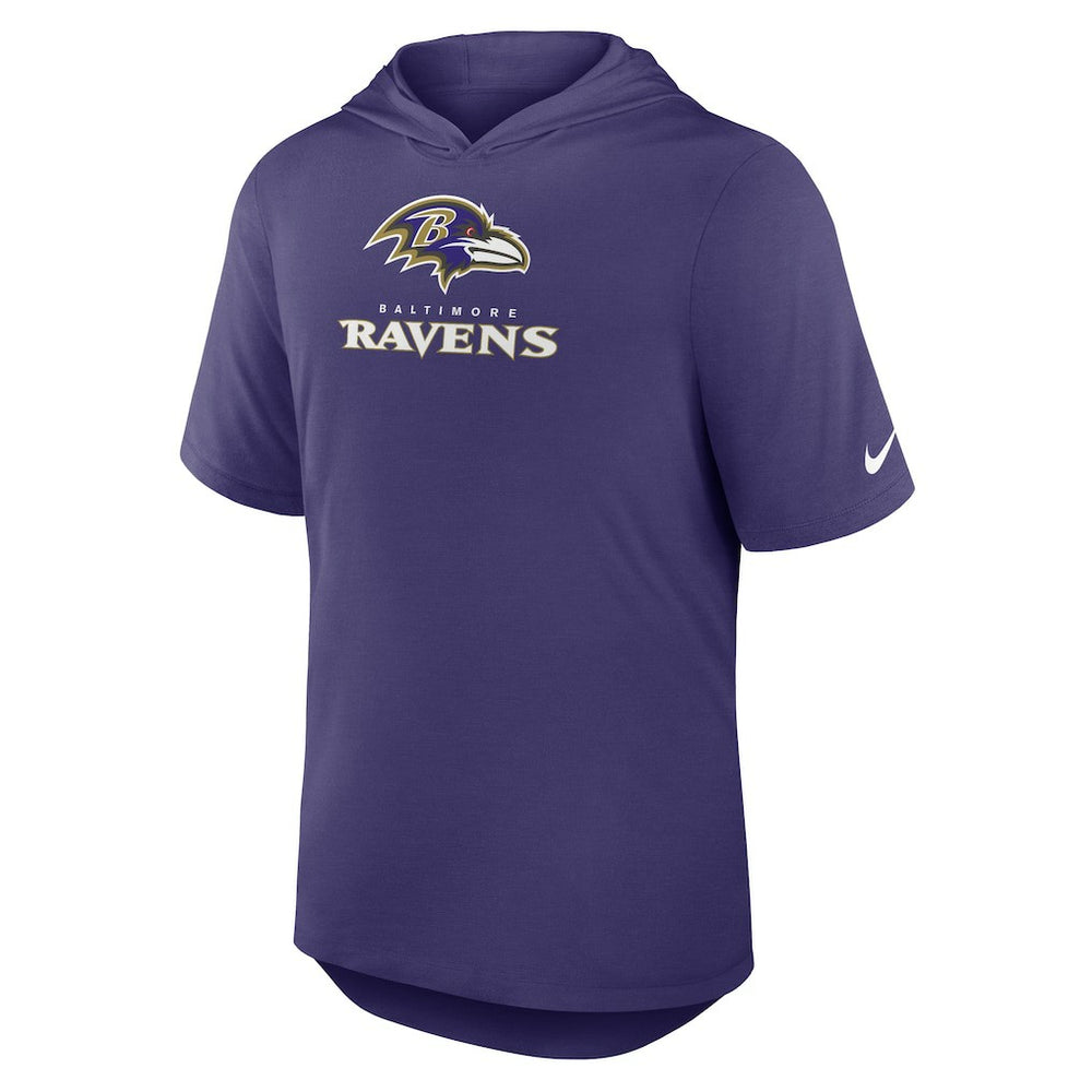 Baltimore Ravens Nike Lockup Tri-Blend Hoodie T-Shirt