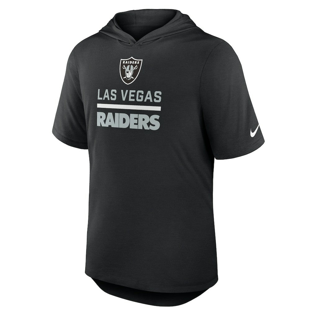 Las Vegas Raiders Nike Lockup Tri-Blend Hoodie T-Shirt