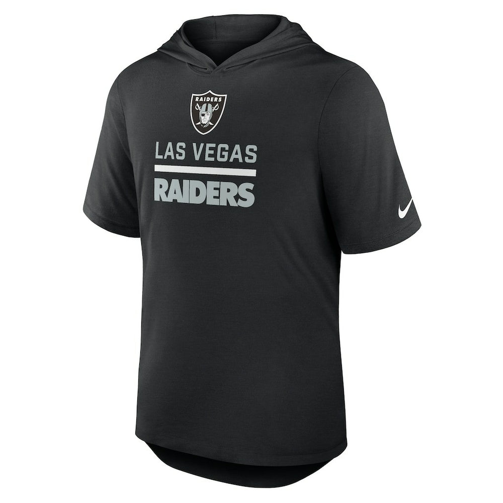 Las Vegas Raiders Nike Lockup Tri-Blend Hoodie T-Shirt