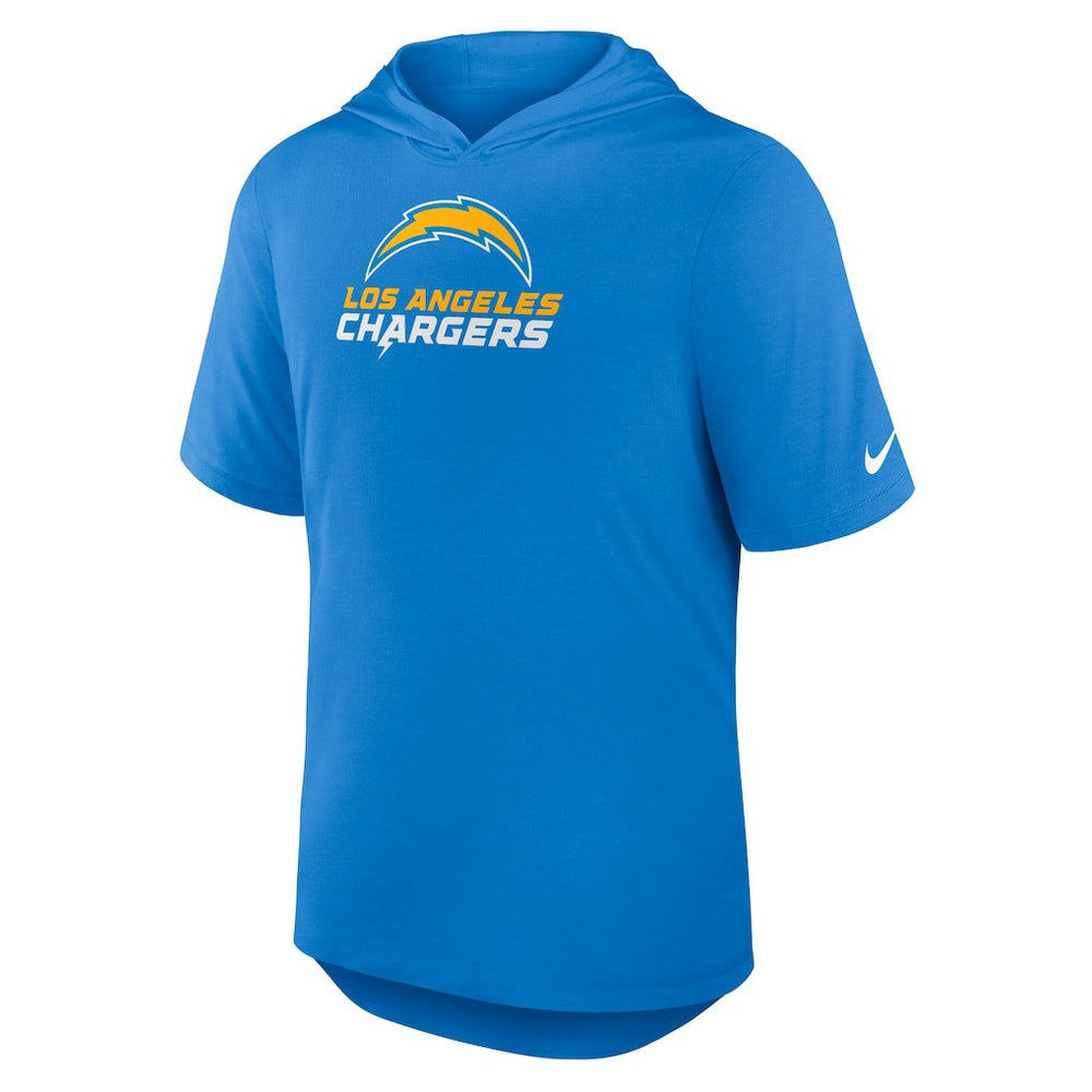 Los Angeles Chargers Nike Lockup Tri-Blend Hoodie T-Shirt
