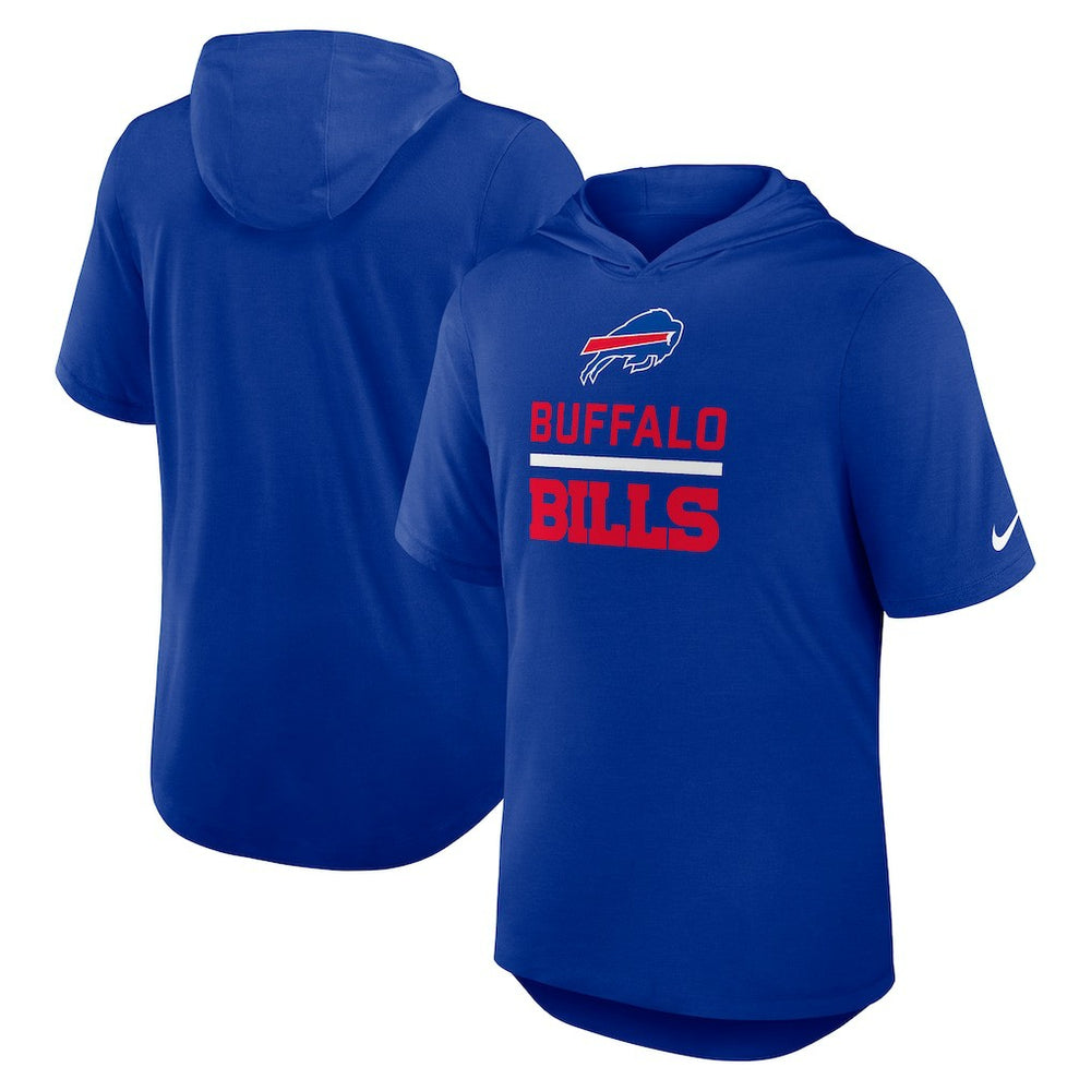 Buffalo Bills Nike Lockup Tri-Blend Hoodie T-Shirt