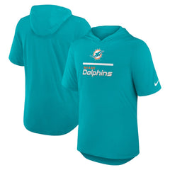 Miami Dolphins Nike Lockup Tri-Blend Hoodie T-Shirt