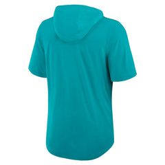 Miami Dolphins Nike Lockup Tri-Blend Hoodie T-Shirt