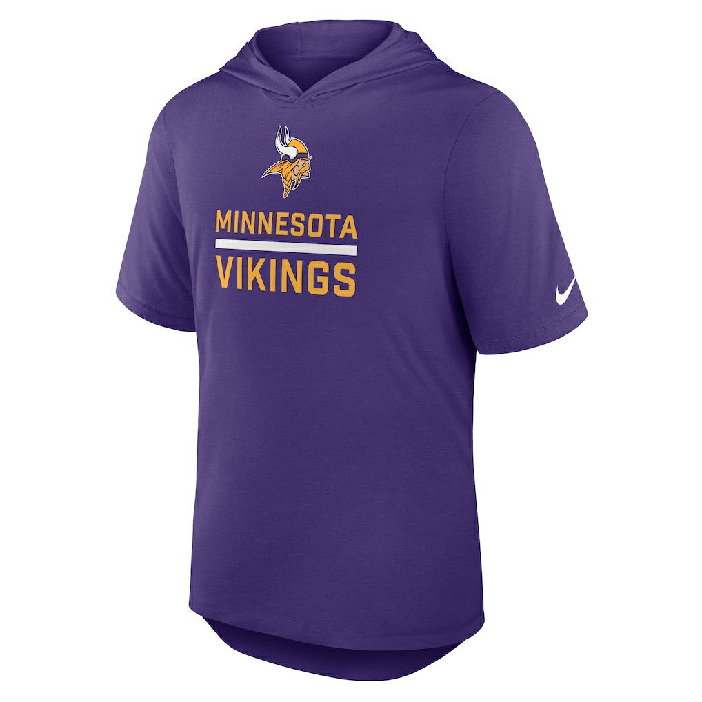 Minnesota Vikings Nike Lockup Tri-Blend Hoodie T-Shirt