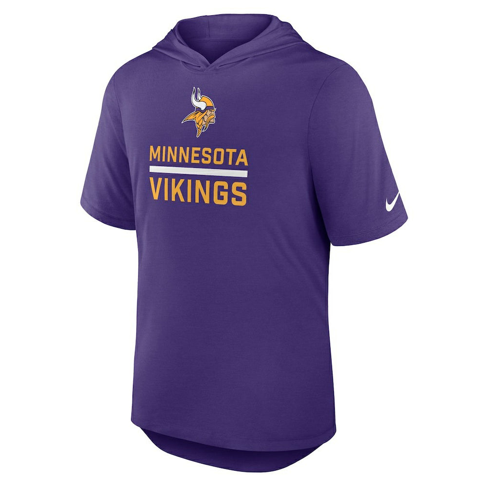 Minnesota Vikings Nike Lockup Tri-Blend Hoodie T-Shirt