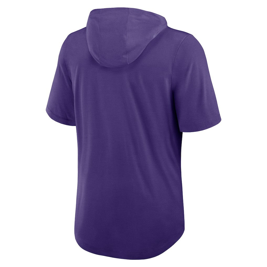 Minnesota Vikings Nike Lockup Tri-Blend Hoodie T-Shirt