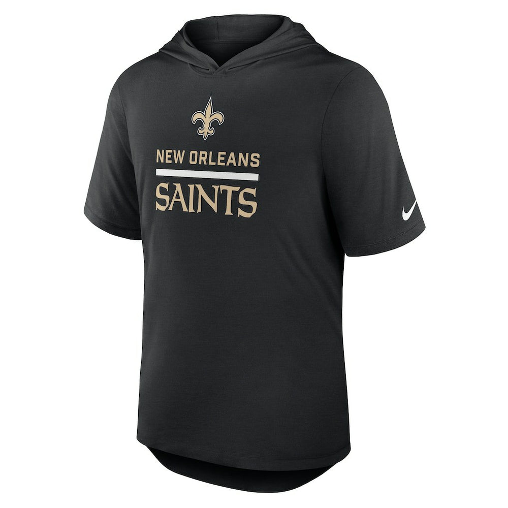 New Orleans Saints Nike Lockup Tri-Blend Hoodie T-Shirt