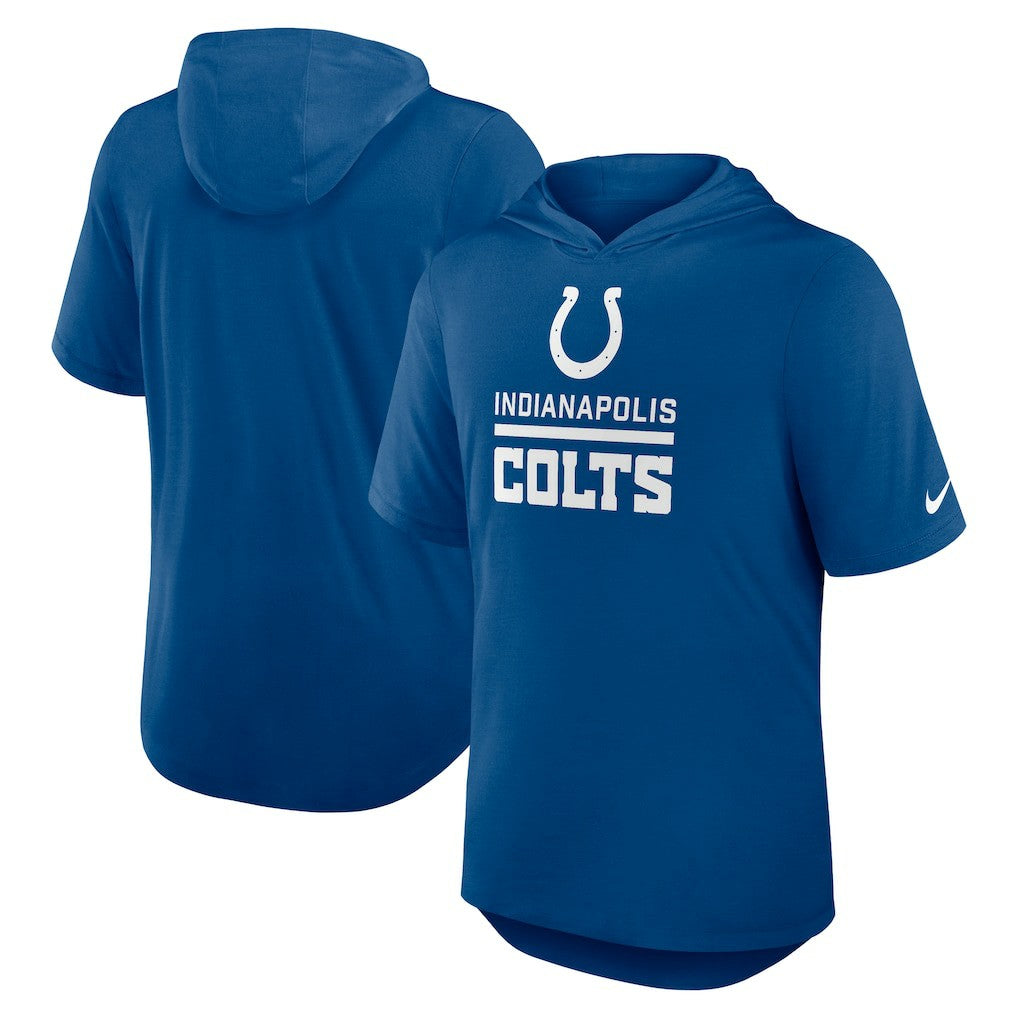 Indianapolis Colts Nike Lockup Tri-Blend Hoodie T-Shirt