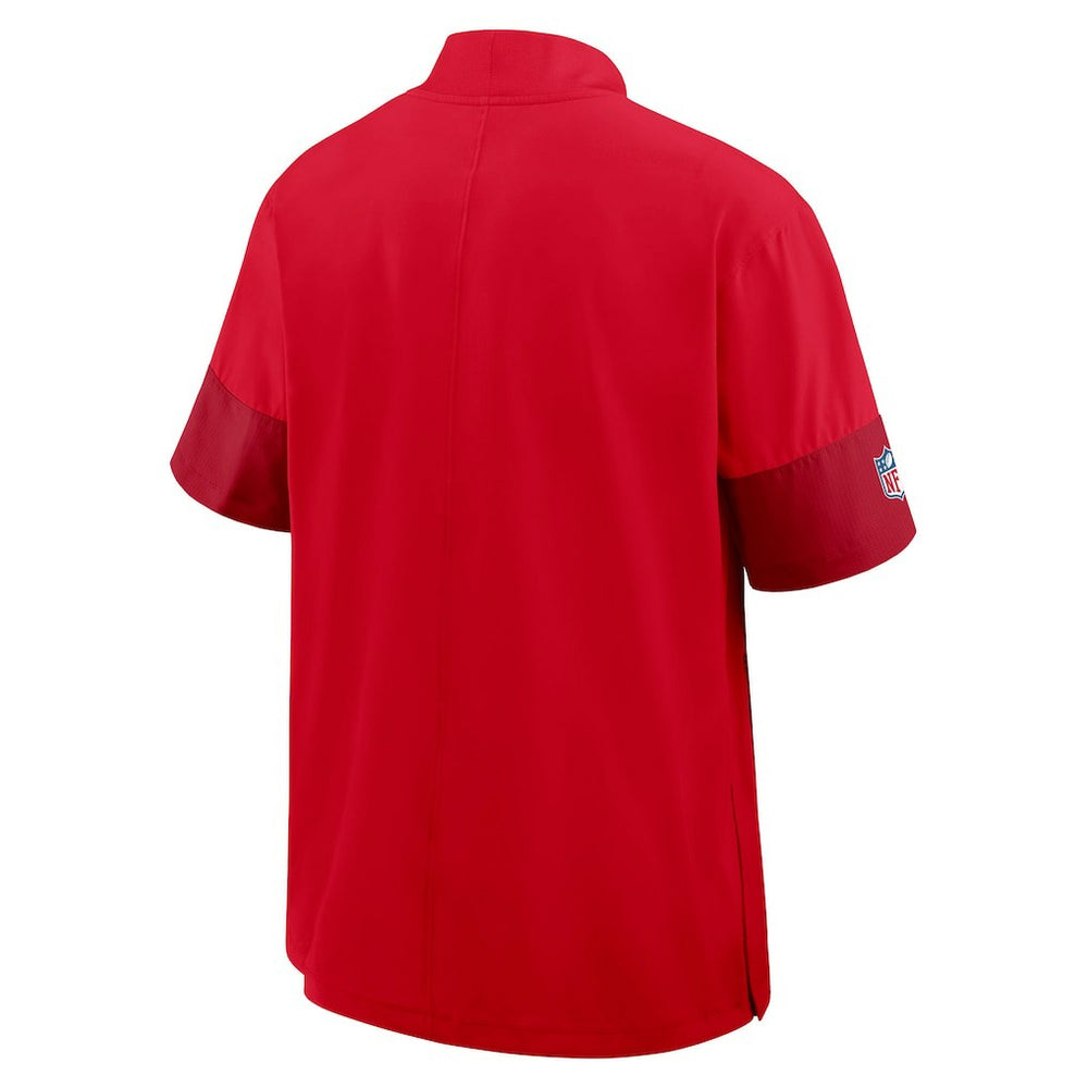 Kansas City Chiefs Nike Sideline Short Sleeve Quarter-Zip Dri-FIT Coach Jacket