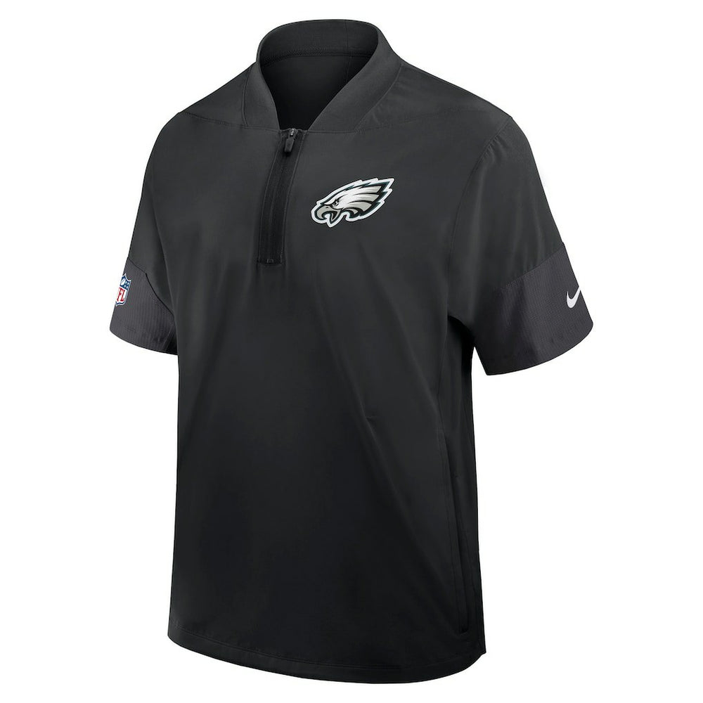 Philadelphia Eagles Nike Sideline Short Sleeve Quarter-Zip Dri-FIT Coach Jacket