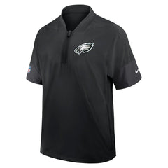 Philadelphia Eagles Nike Sideline Short Sleeve Quarter-Zip Dri-FIT Coach Jacket