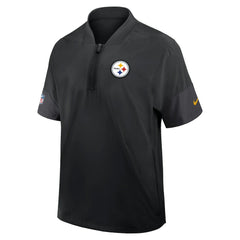 Pittsburgh Steelers Nike Sideline Short Sleeve Quarter-Zip Dri-FIT Coach Jacket