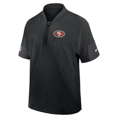 San Francisco 49ers Nike Sideline Short Sleeve Quarter-Zip Dri-FIT Coach Jacket