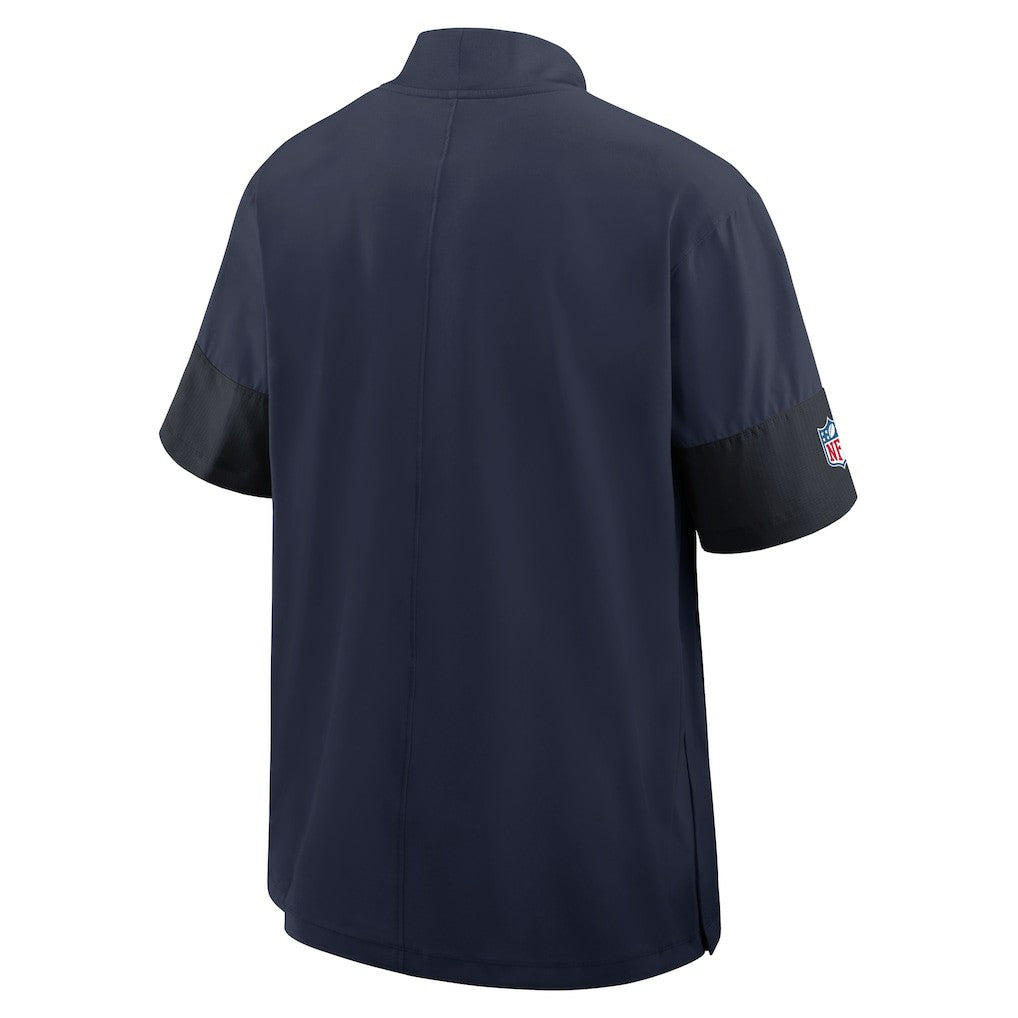Seattle Seahawks Nike Sideline Short Sleeve Quarter-Zip Dri-FIT Coach Jacket