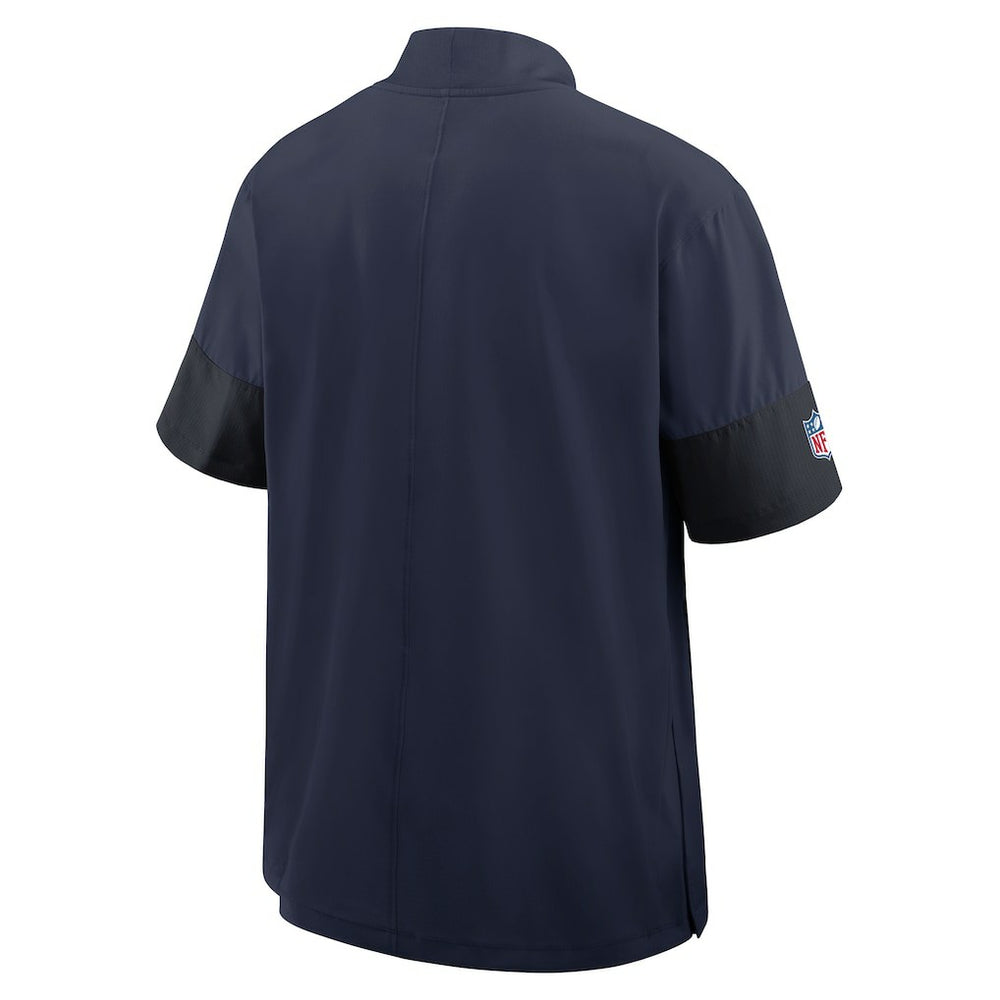 Seattle Seahawks Nike Sideline Short Sleeve Quarter-Zip Dri-FIT Coach Jacket