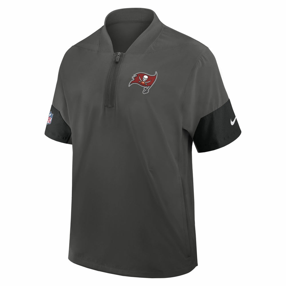 Tampa Bay Buccaneers Nike Sideline Short Sleeve Quarter-Zip Dri-FIT Coach Jacket
