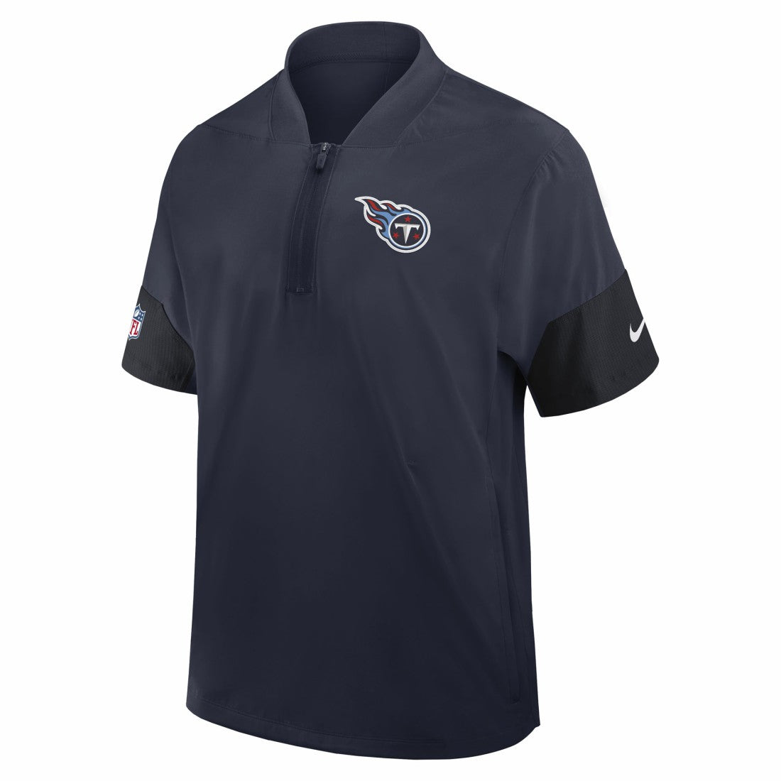 Tennessee Titans Nike Sideline Short Sleeve Quarter-Zip Dri-FIT Coach Jacket